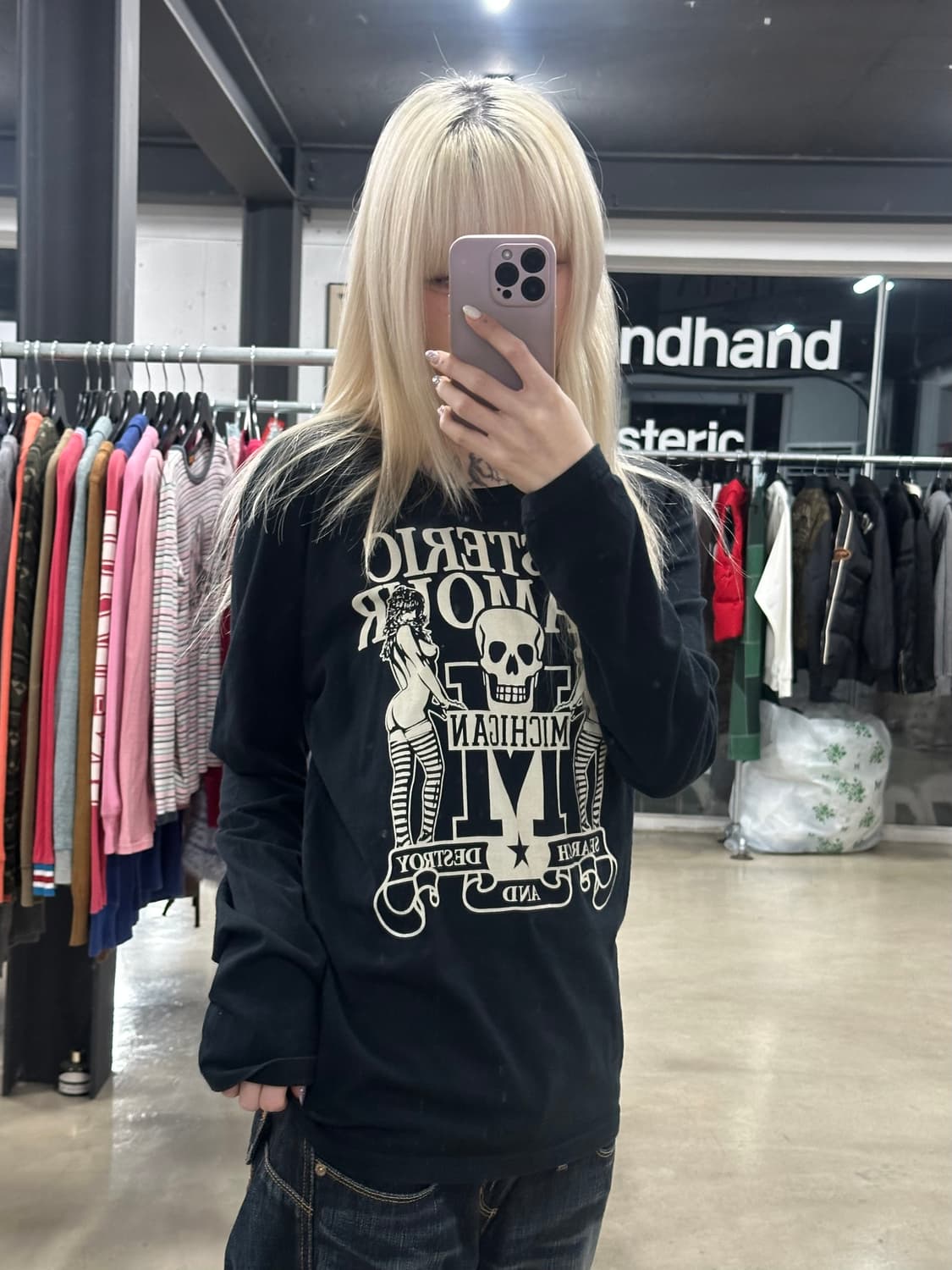 히스테릭 글래머 스컬 긴팔 롱슬리브  상품이미지2