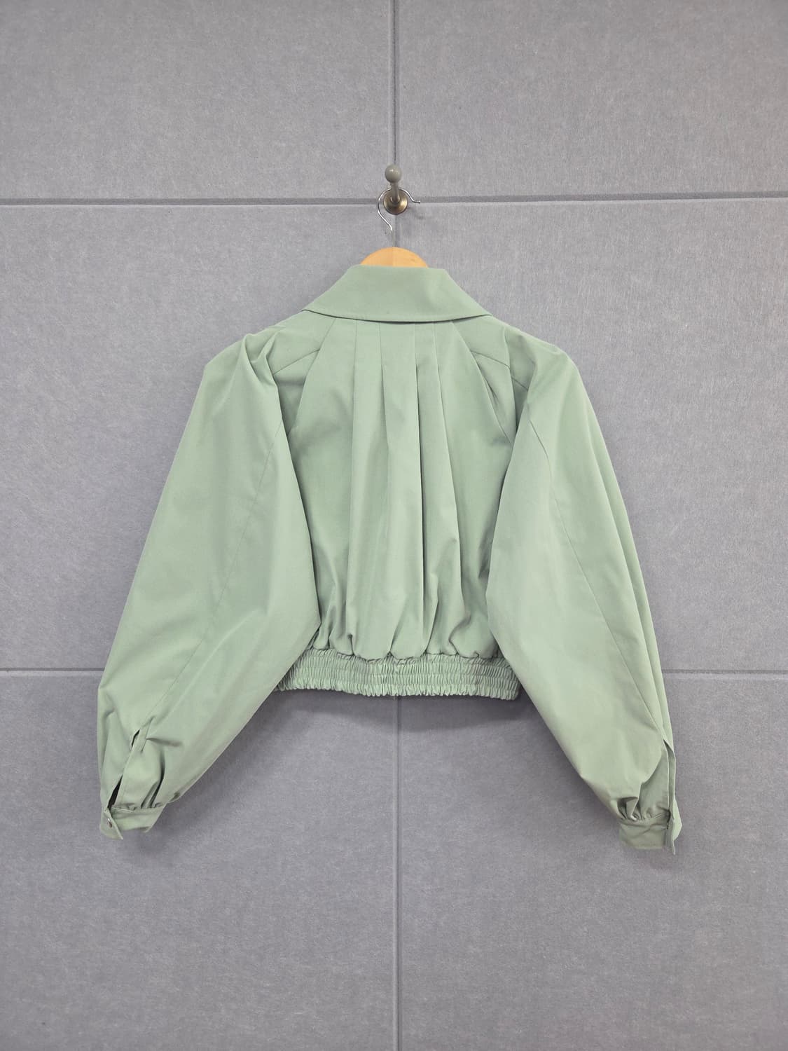 JS NEW.YORK 파스텔 민트 크롭 블루종 자켓 상품이미지4