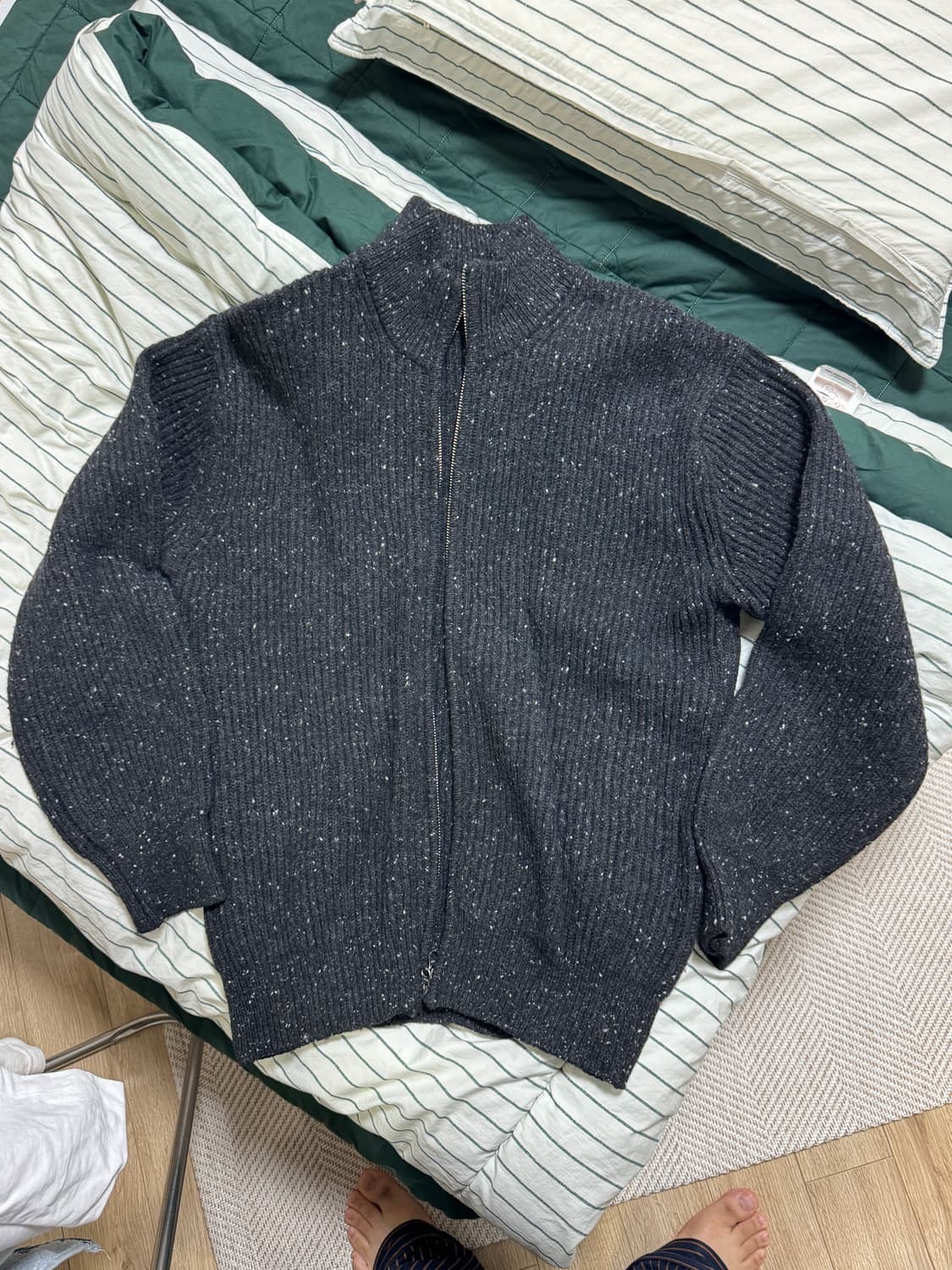 [M]니틀리 니트집업 가디건 상품이미지4