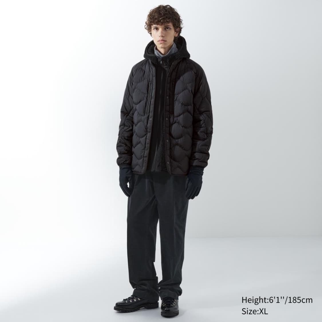 유니클로 화이트마운티어링 리사이클다운재킷 L 상품이미지1