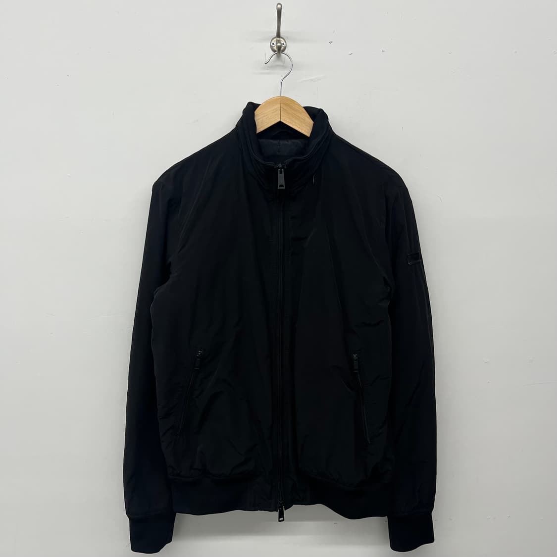 아르마니 익스체인지 블랙 봄버 자켓 남L 상품이미지1