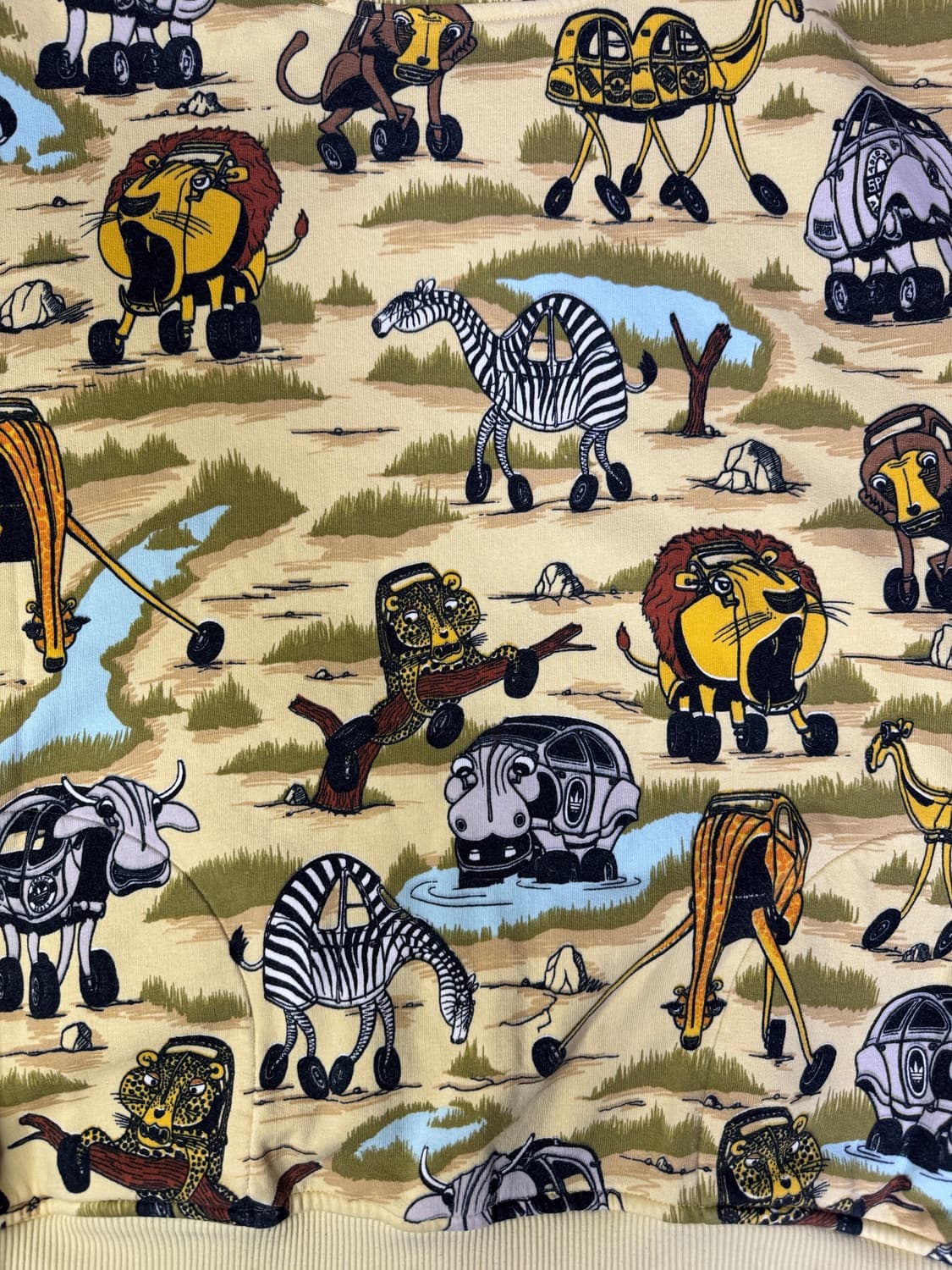 아디다스 x 제레미스캇 사파리 그래픽 하프넥 맨투맨 L 상품이미지2