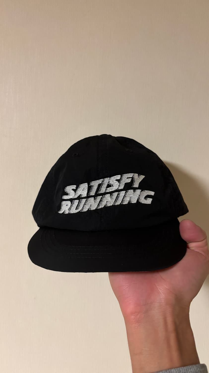 새티스파이 플라이트실크 러닝 캡 블랙 상품이미지1