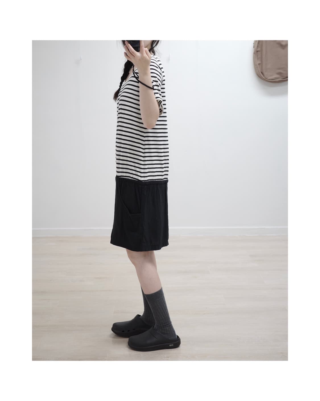 Stripe cargo layerd one-piece 상품이미지6