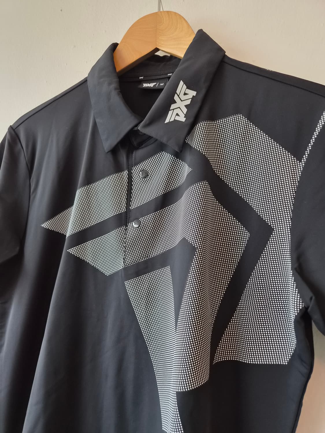 PXG 남성 블랙 골프반팔카라PK티셔츠 상품이미지3