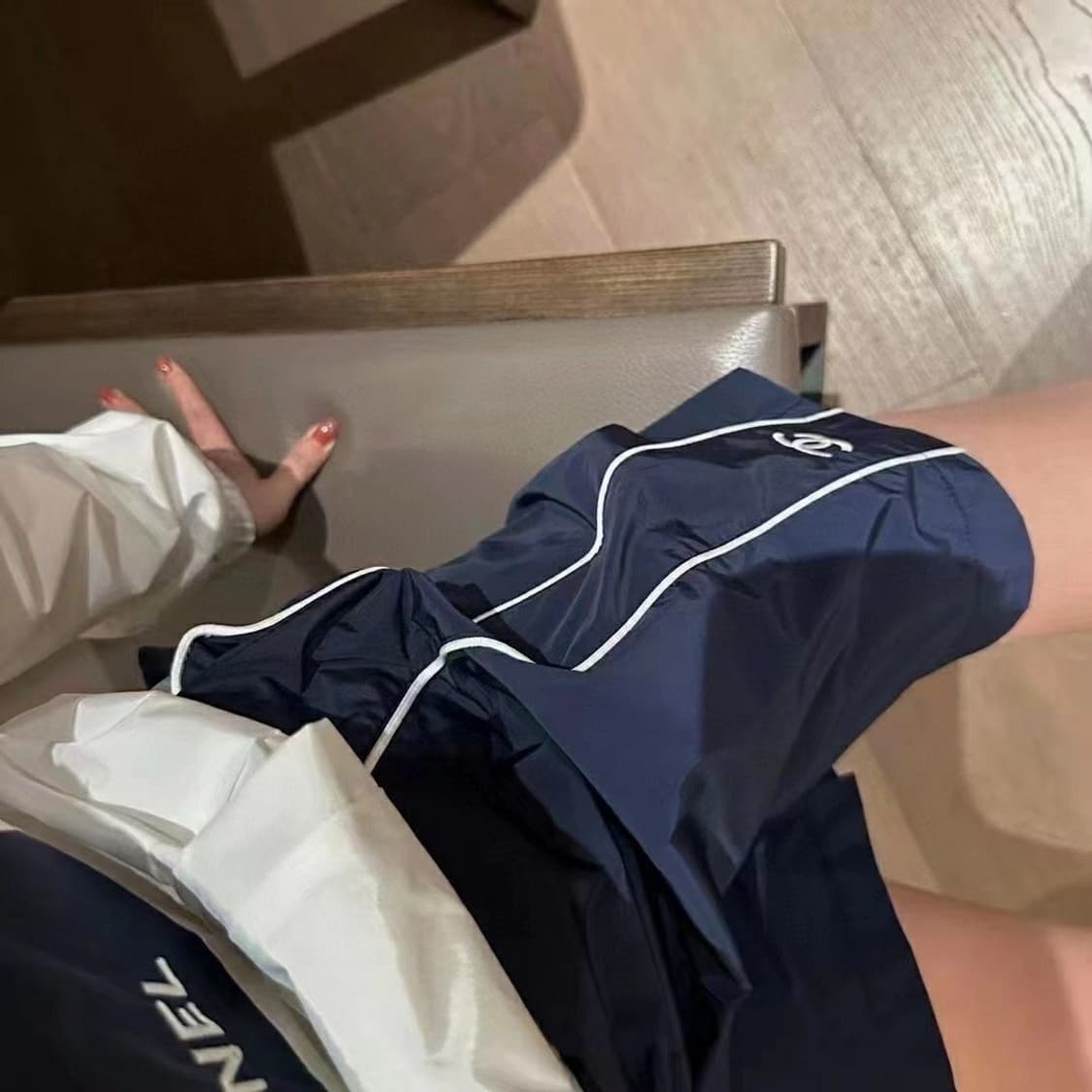 수입 샤넬 반바지 바람막이 트레이닝 투피스 상품이미지6