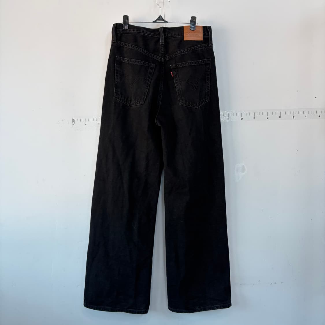 리바이스 블랙 와이드 데님 팬츠 상품이미지3