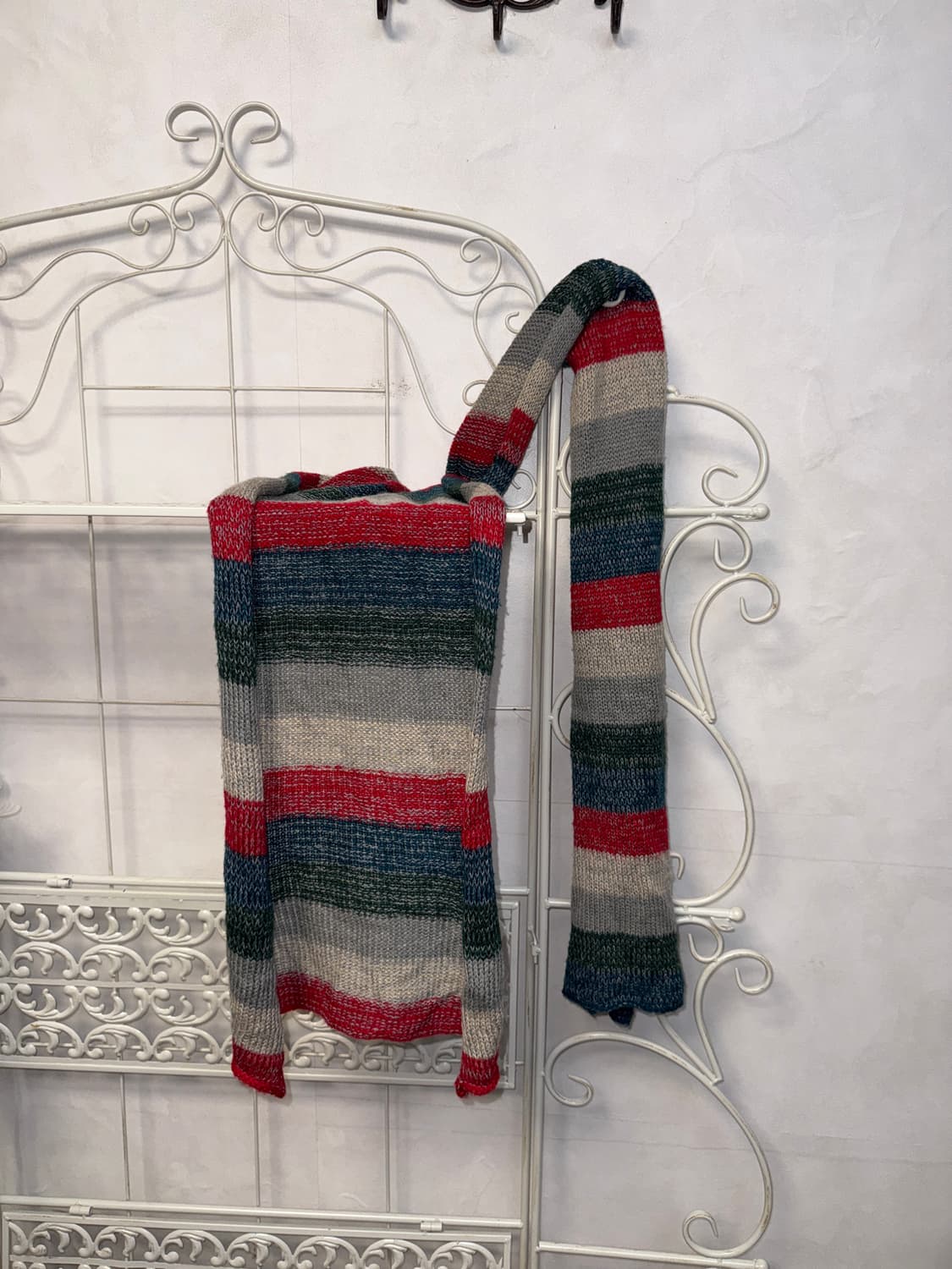 Mute color mix stripe knit muffler 상품이미지1