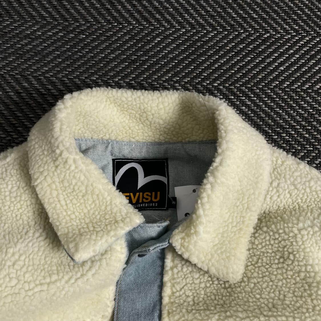 에비수 쉐르파 믹스업 데님 트러커 자켓o 3242 상품이미지4