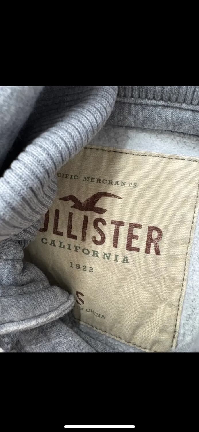 홀리스터 버튼 y2k 그레이 후드집업 H1704 상품이미지6