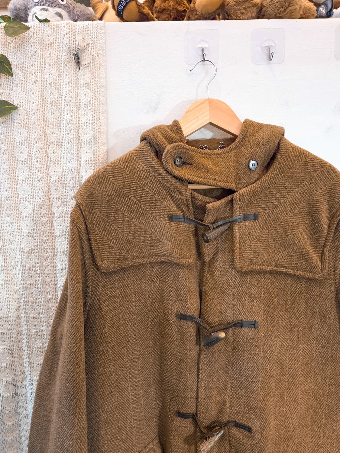 카멜 울 떡볶이 코트 상품이미지2