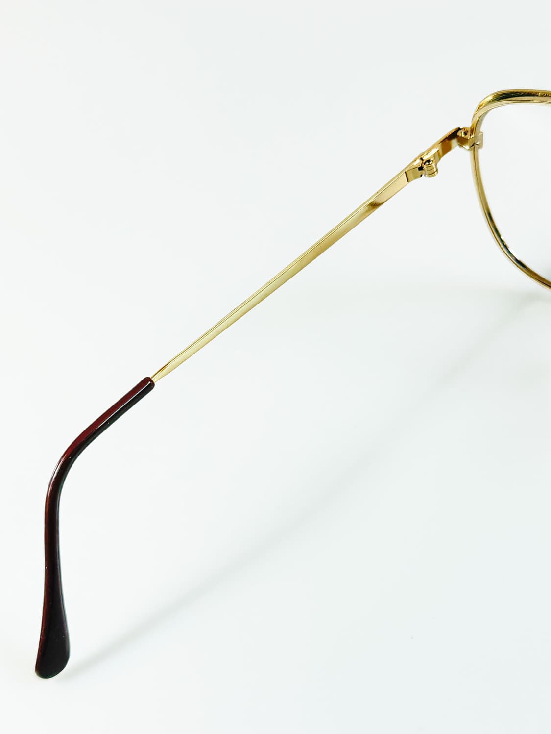 90s 유럽제 골드 스퀘어 보잉 메탈 프레임 빈티지 안경 상품이미지7