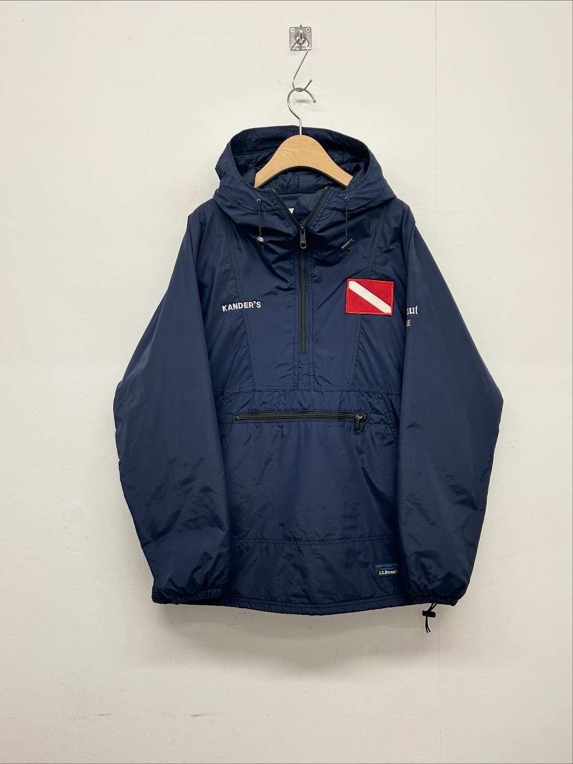 L.L.Bean 아노락 후드 바람막이 네이비(made in usa) 상품이미지1
