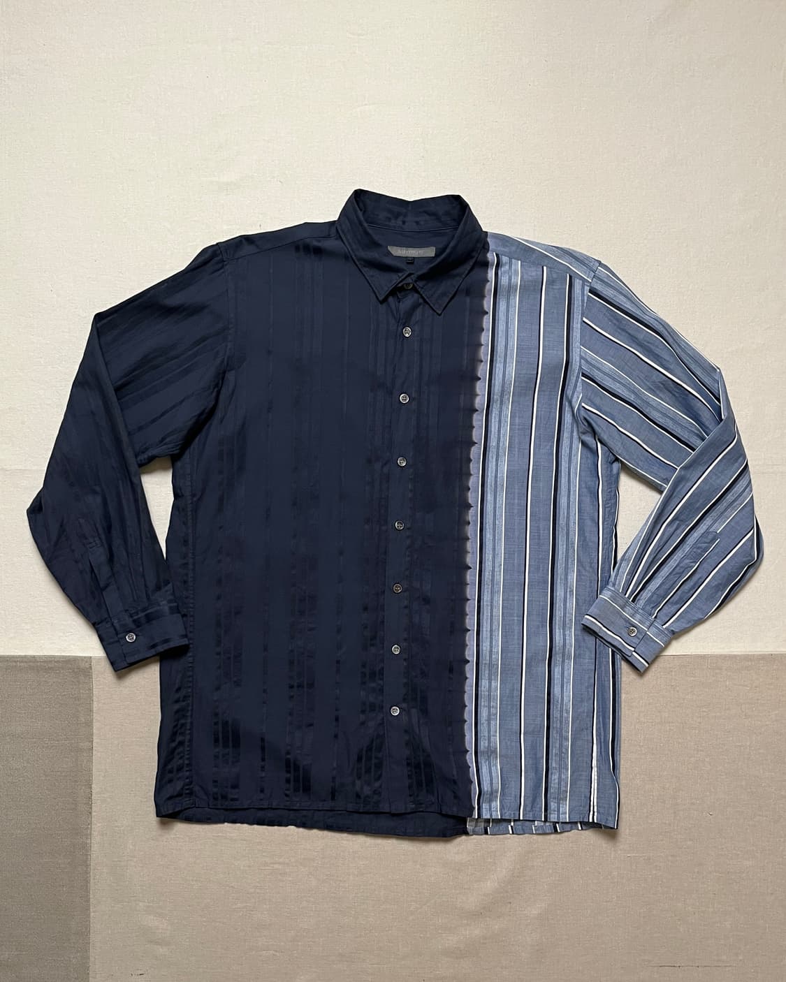 Suzusan stripe dye shirt 스즈산 스트라이프 다잉 셔츠 상품이미지1