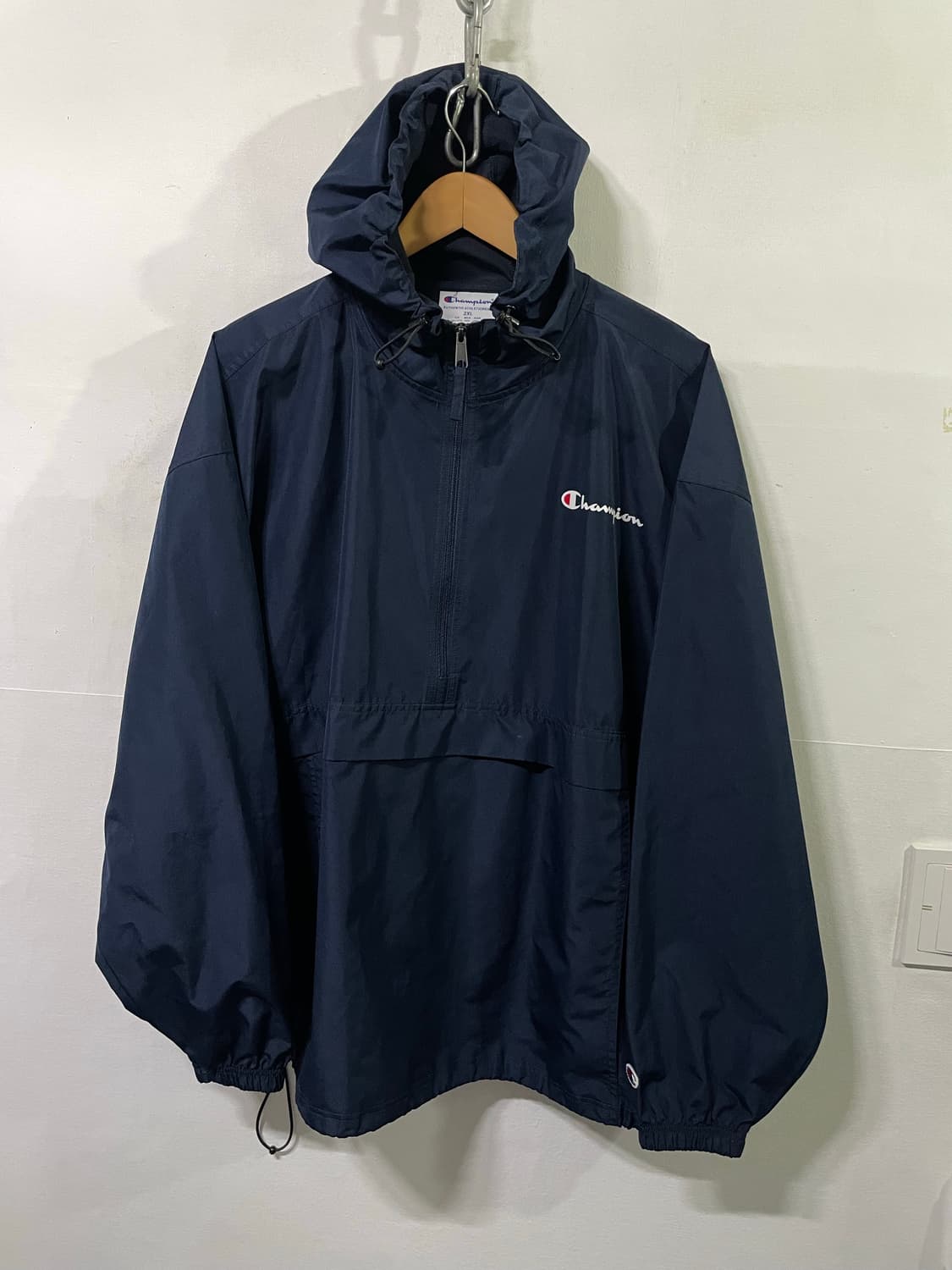챔피온 아노락 반집업 패커블 챔피온 우븐 나일론 바람막이 110-115  상품이미지2