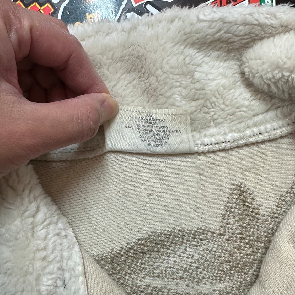 90s USA 블랙마운틴 홀스 후리스 자켓 M 상품이미지8