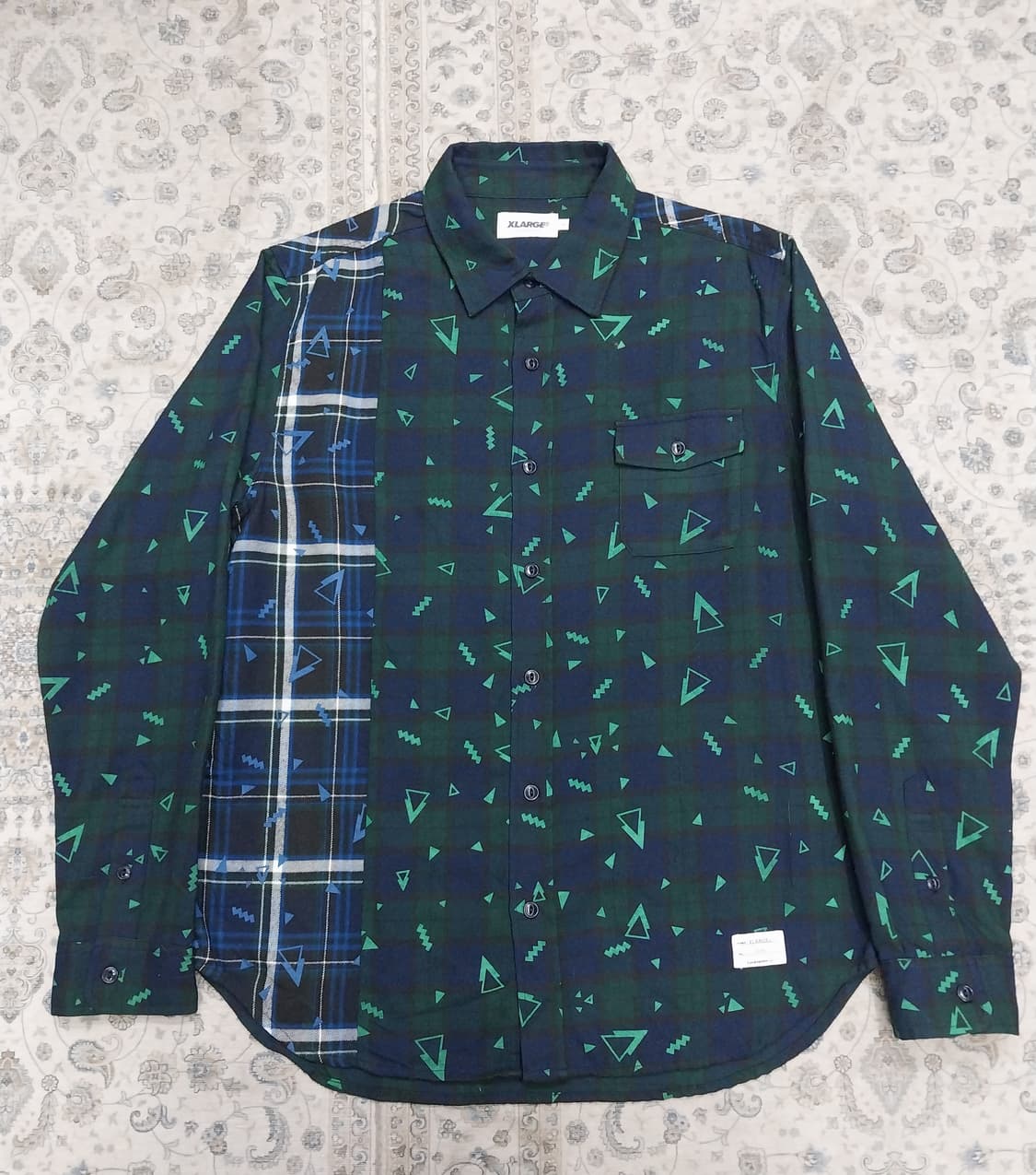 XLARGE 플란넬 패턴 체크 셔츠 L 상품이미지1