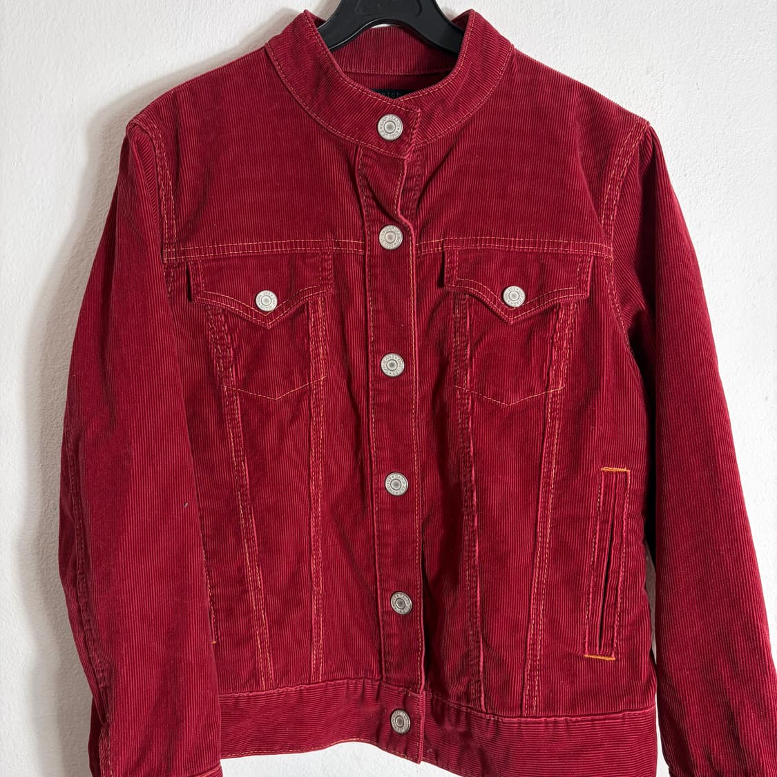 갭 GAP 코듀로이 자켓 여성 레드(S) 상품이미지2