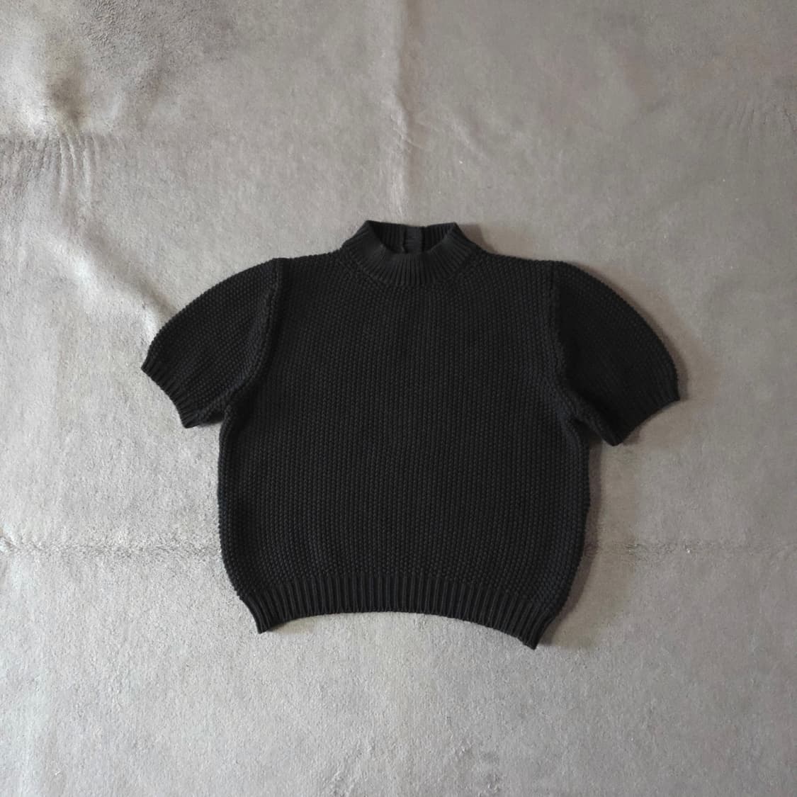 LENUEE 르누이 크로셰 하프넥 니트 탑 반팔니트 상품이미지5