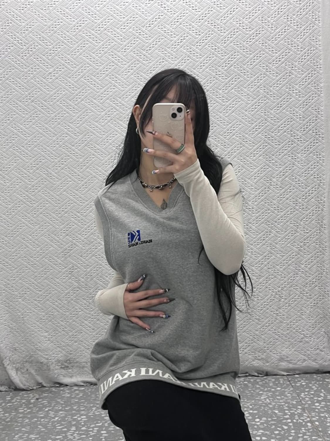 칼카니 올드스쿨 스웻 베스트 조끼 100 C06275 상품이미지2