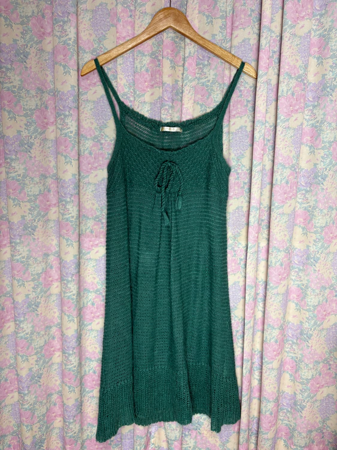 그린 니트 나시 원피스 상품이미지6