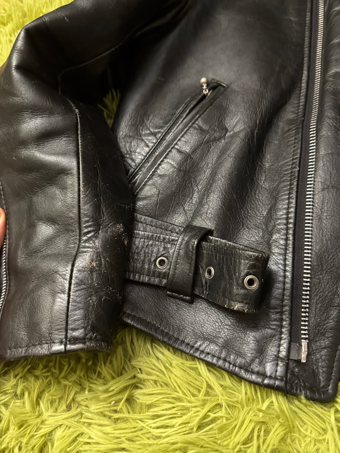 라이더자켓 genuine cow leather rider jacket 상품이미지4