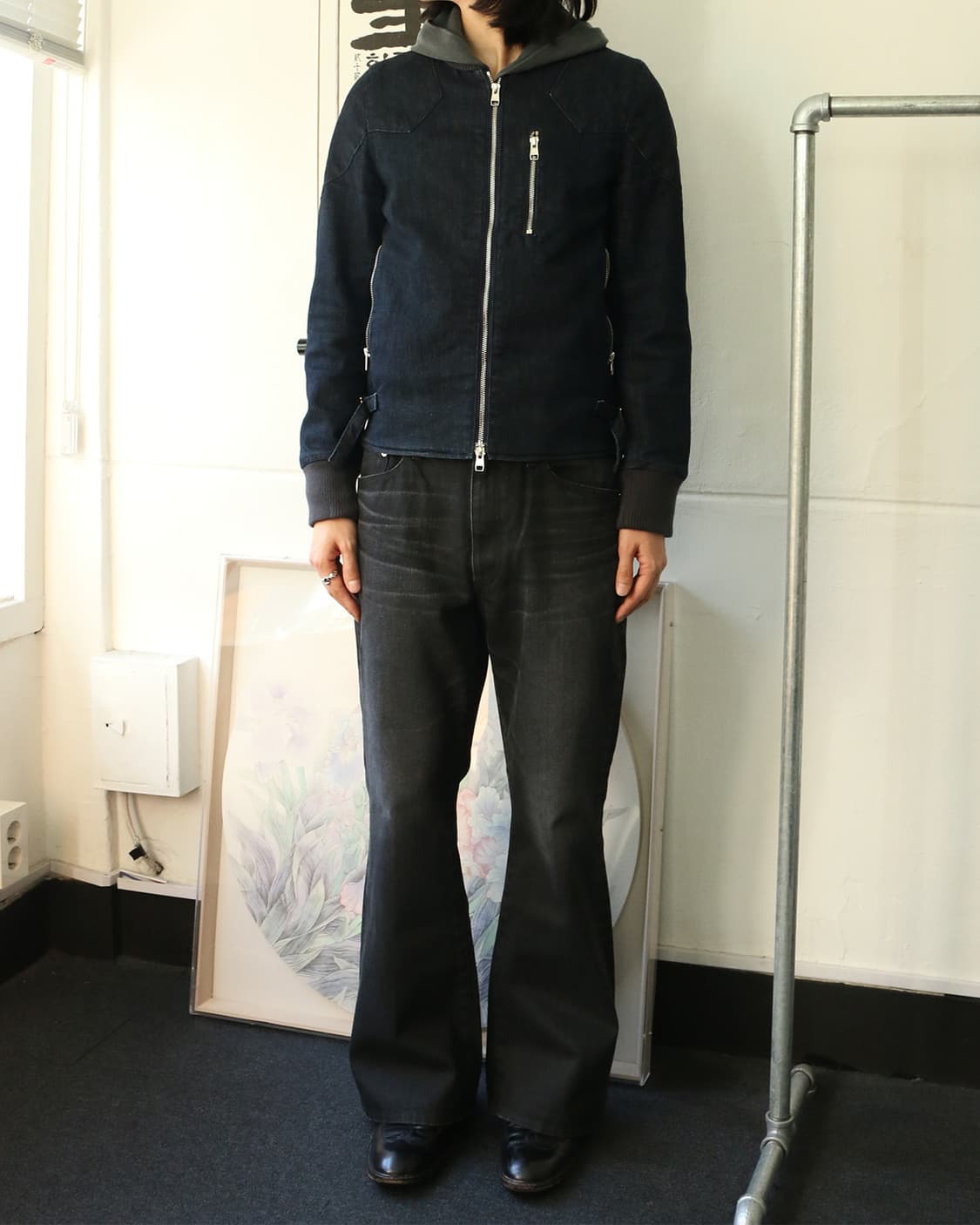 넘버나인 데님 라이더 자켓  상품이미지2