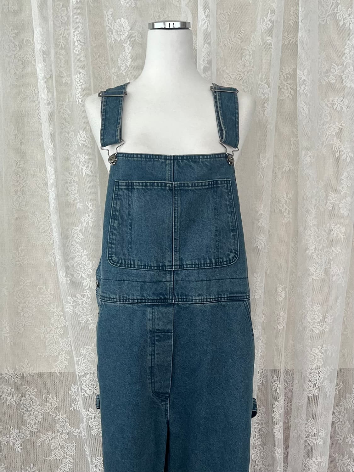 F) 스튜디오 톰보이 카펜터 데님 오버롤 중청 상품이미지3