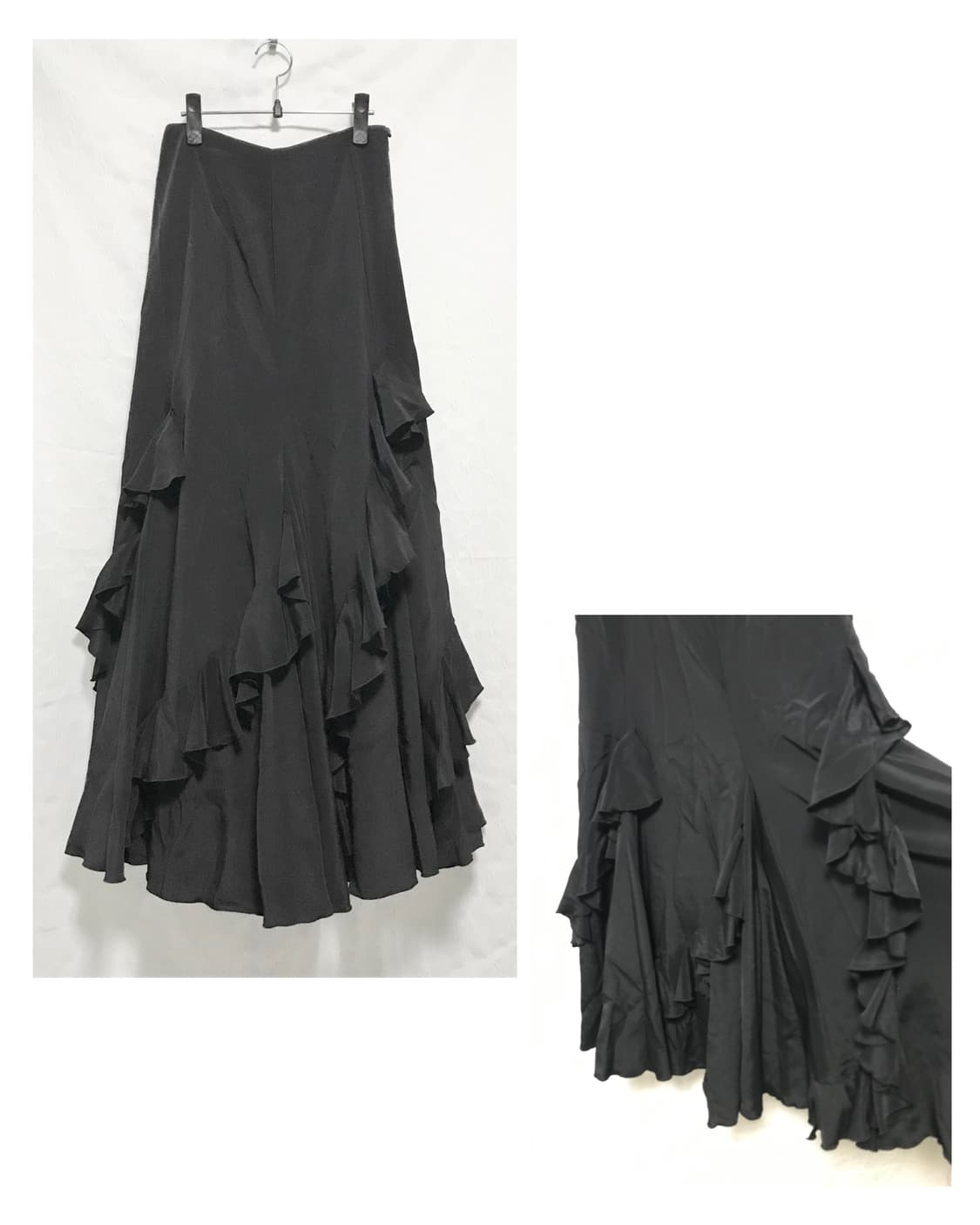 빈티지 아카이브 페어리 캉캉 프릴 롱 스커트 상품이미지1