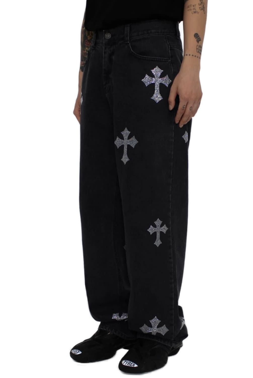 크리스탈 크로스 데님 팬츠 (1사이즈 29-32 추천) 상품이미지1