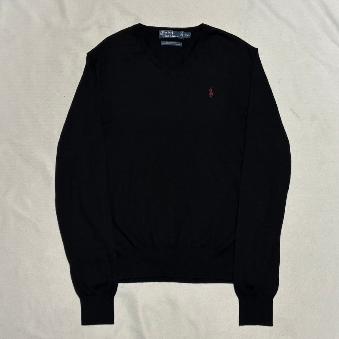 XXL 폴로랄프로렌 메리노울 브이넥 니트 상품이미지2