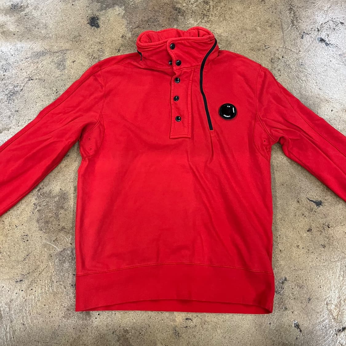 [정품/95] C.P.컴퍼니 레드 기모 맨투맨 티셔츠 b18 상품이미지3