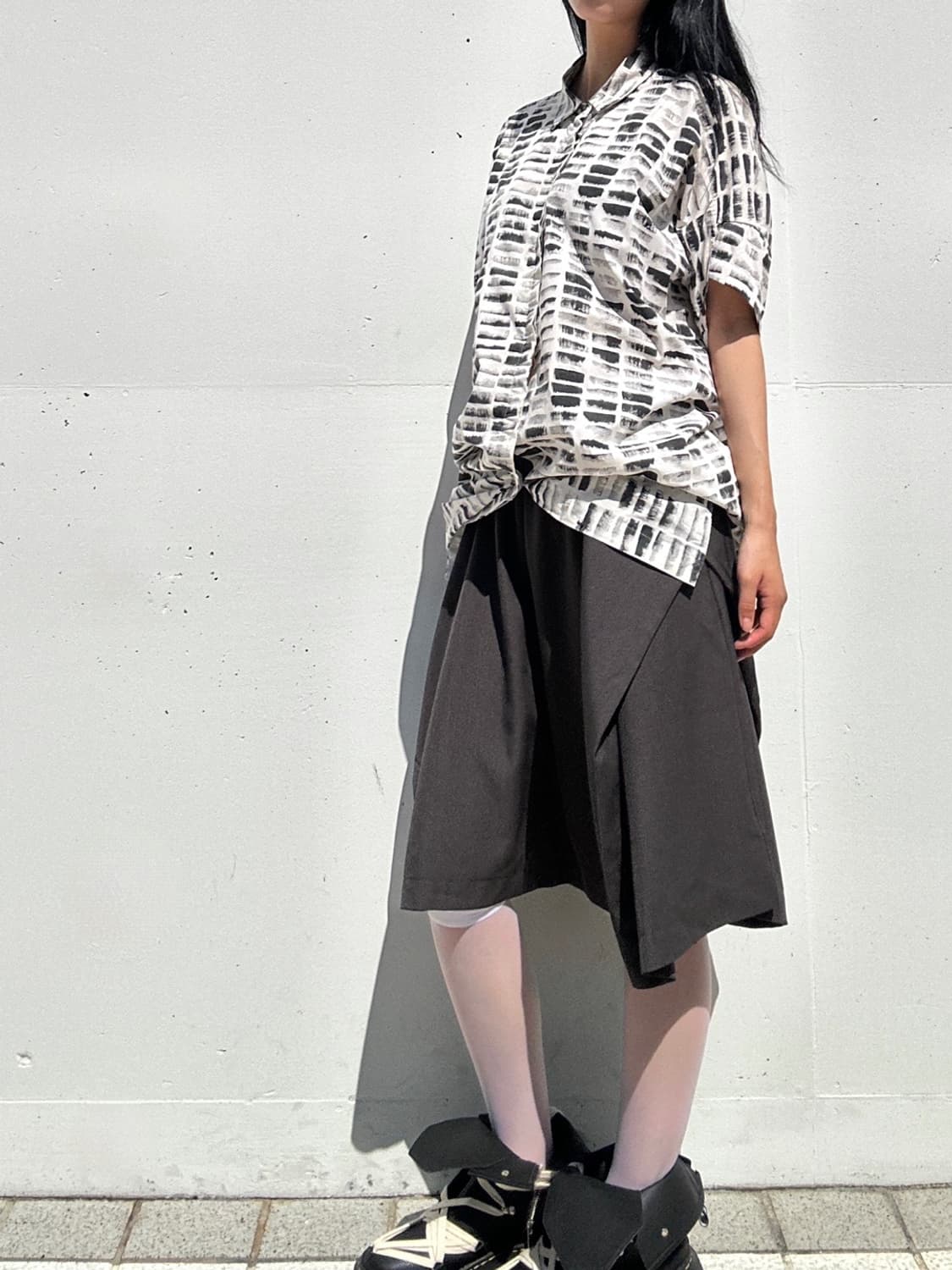 G.BOTTICELLI brush pattern half top&ops 상품이미지3