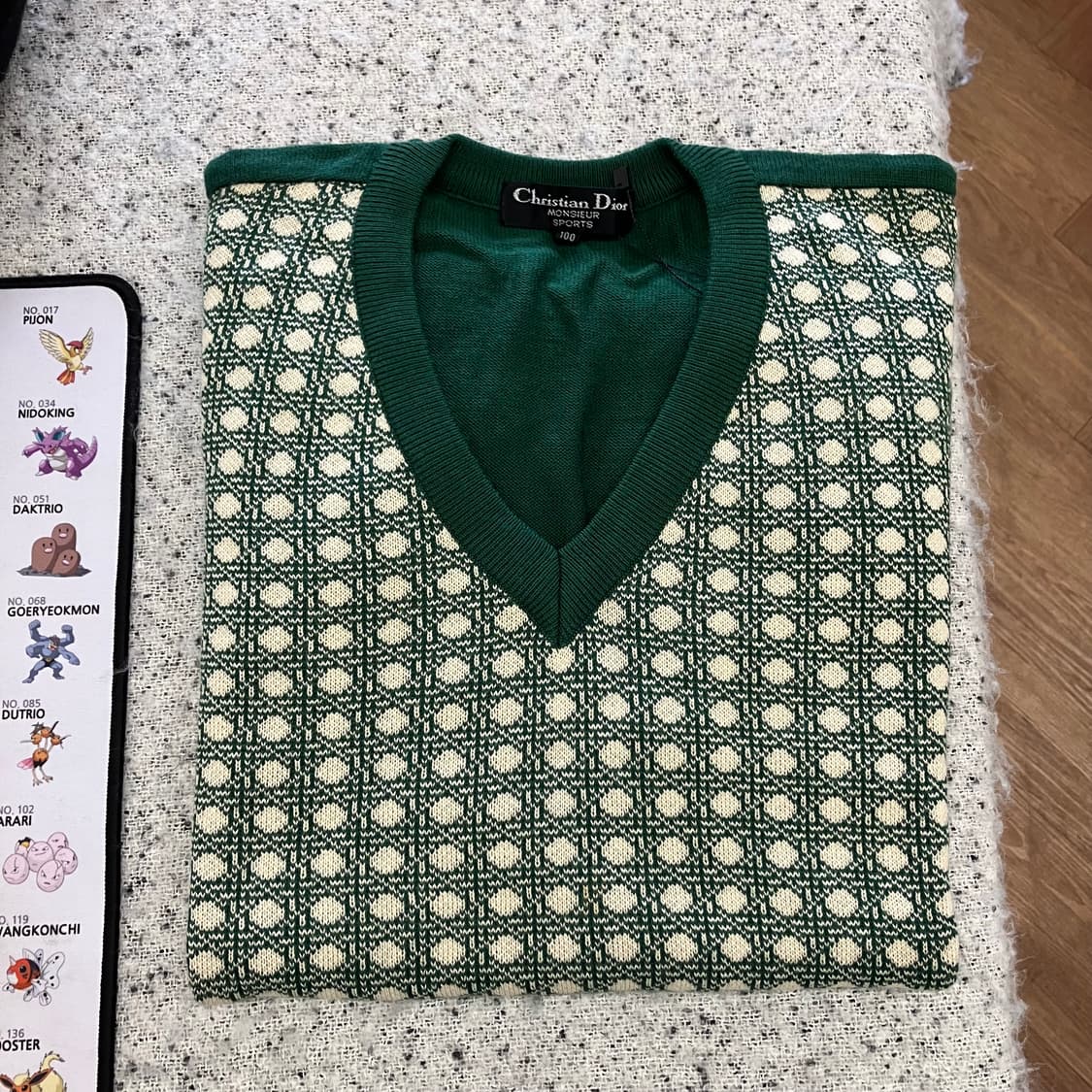 N127 디올 무슈 스포츠 패턴 니트 상품이미지1