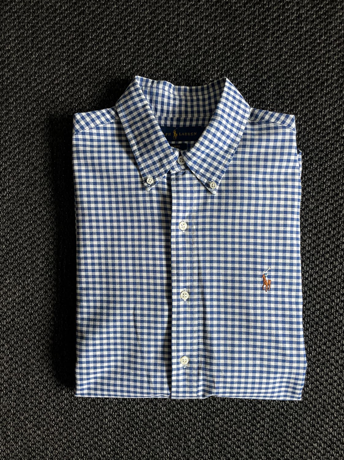 폴로 랄프로렌 블루 체크셔츠 상품이미지1