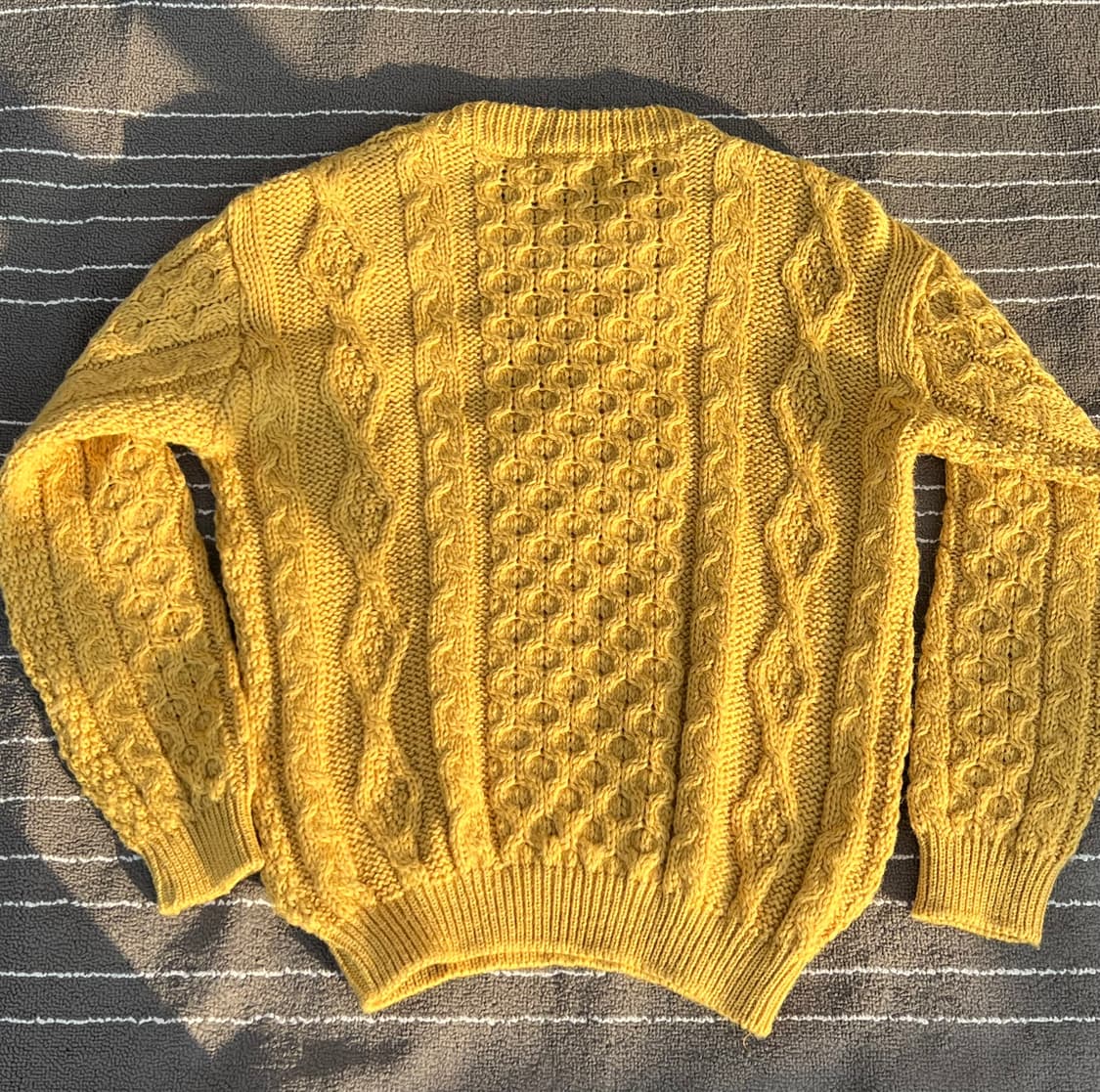 [유니섹스]  Kerry Woollen Mills 머스타드 아란 상품이미지4