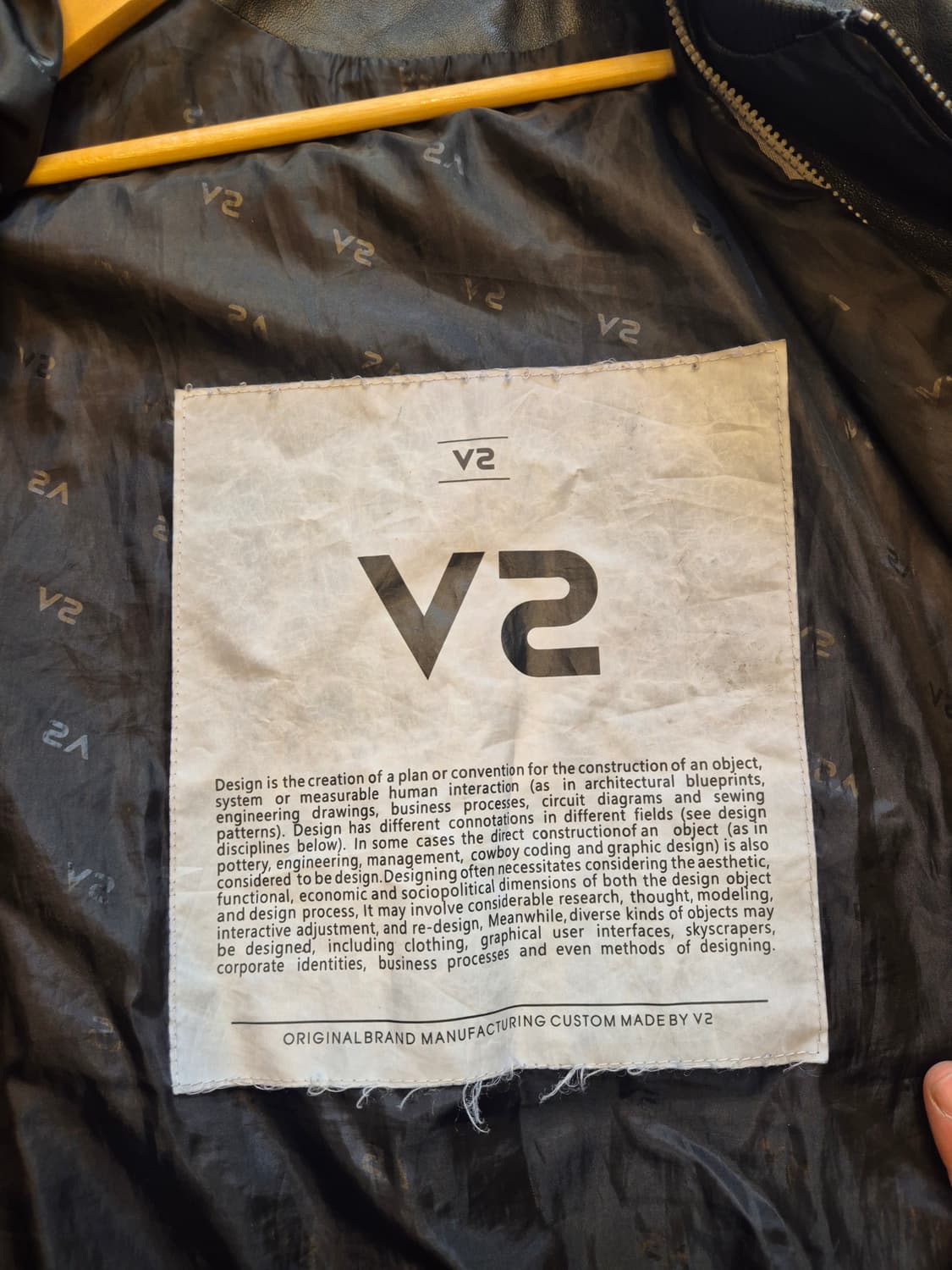 #V2 #비건 레더 자켓입니다 -L  상품이미지4