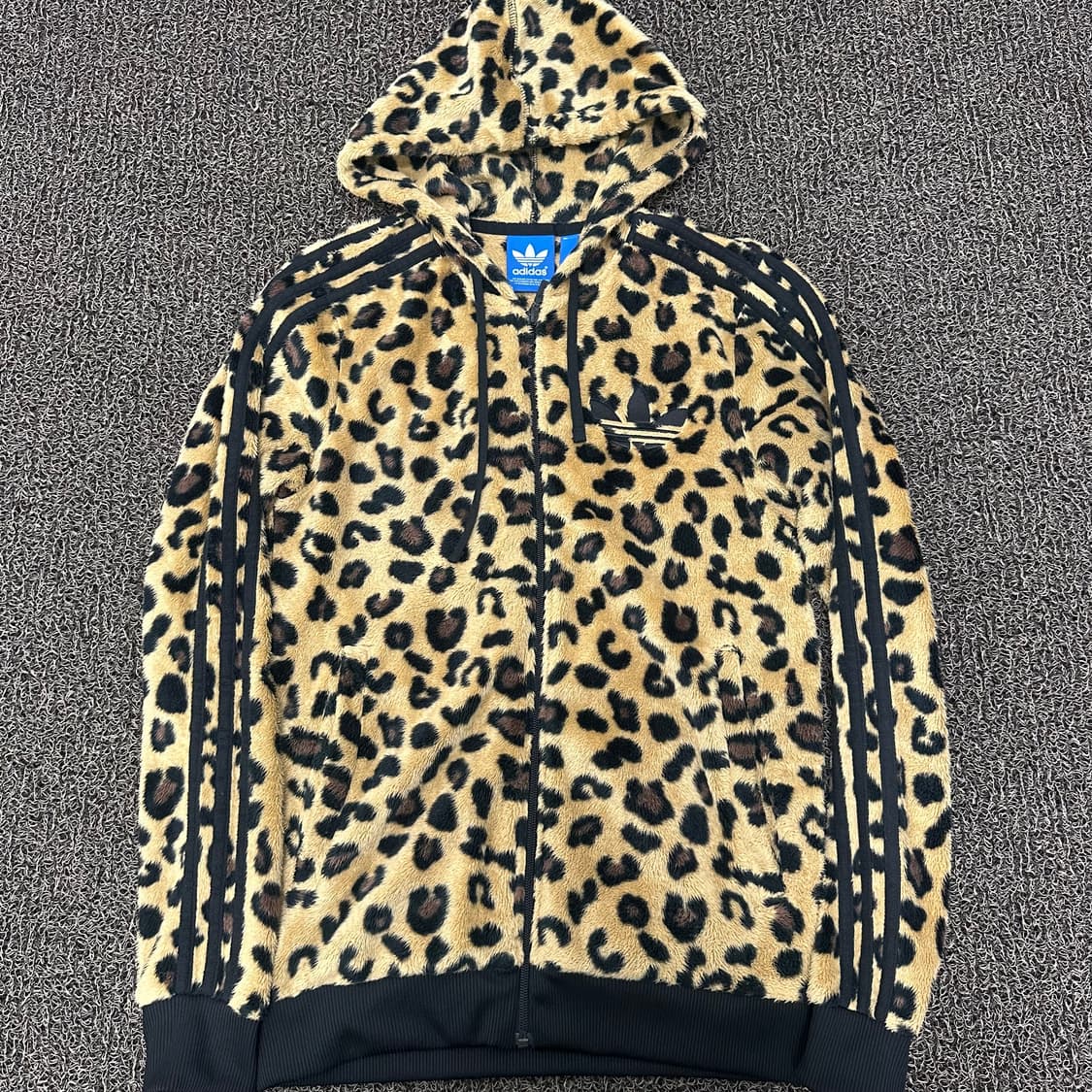 아디다스 파이어버드 레오파드 호피 후드 집업 85(XS) 상품이미지1