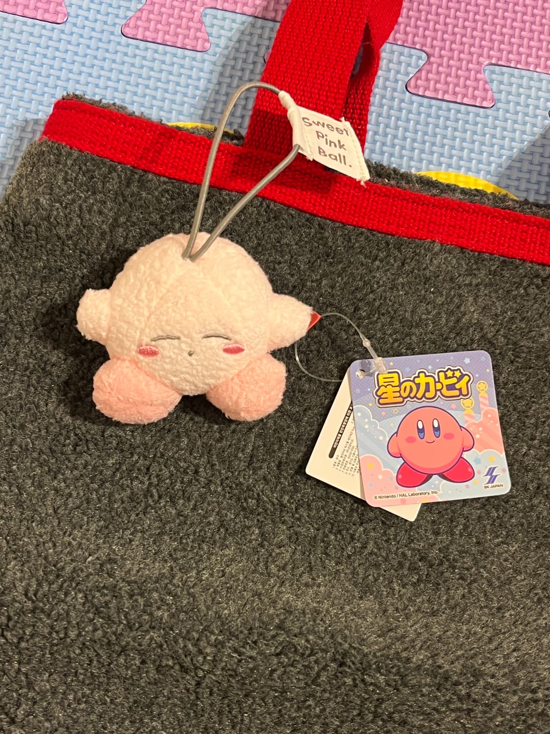 후리스재질 그레이 핸드백 ⭐️ 상품이미지5