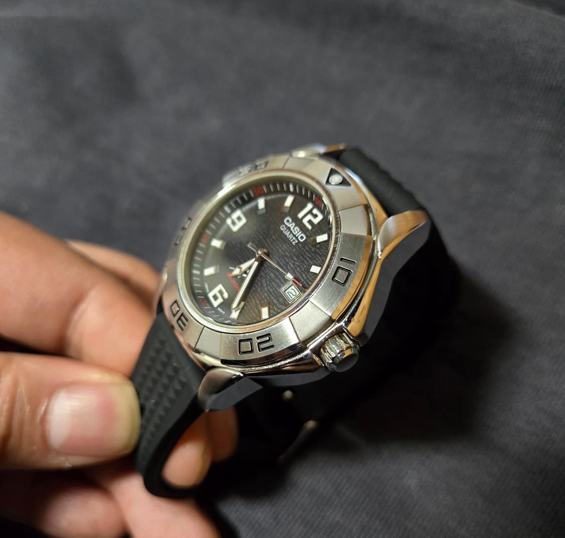 빈티지 카시오 은새치 MDV-100D 밀리터리/세이코/시티즌/해밀턴 상품이미지4