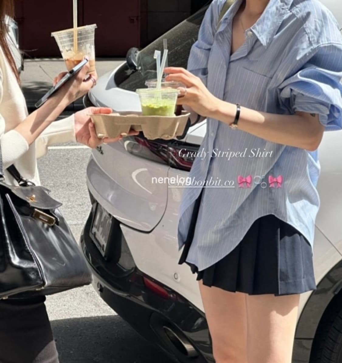 리본빛 grady striped shirt 그래디 스트라이프 셔츠 상품이미지4