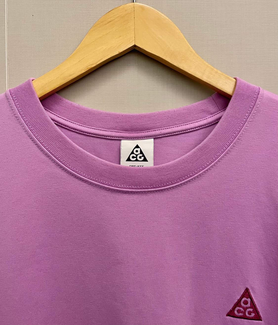 (XL)나이키 ACG LBR 자수 로고 반팔티셔츠 핑크 라벤더 상품이미지4