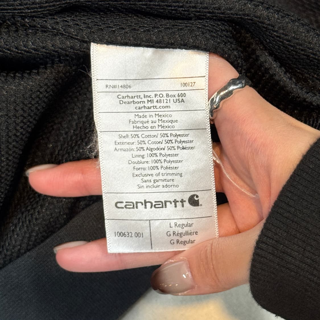 XL) 칼하트 레인디펜더 워크웨어 써멀 후드집업 상품이미지9