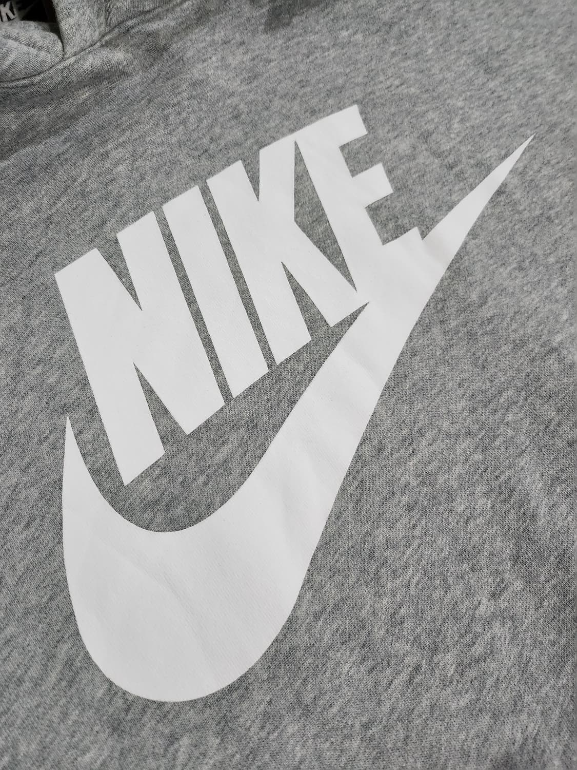 나이키(Nike) 빅 로고 그레이 후드 티셔츠 상품이미지5