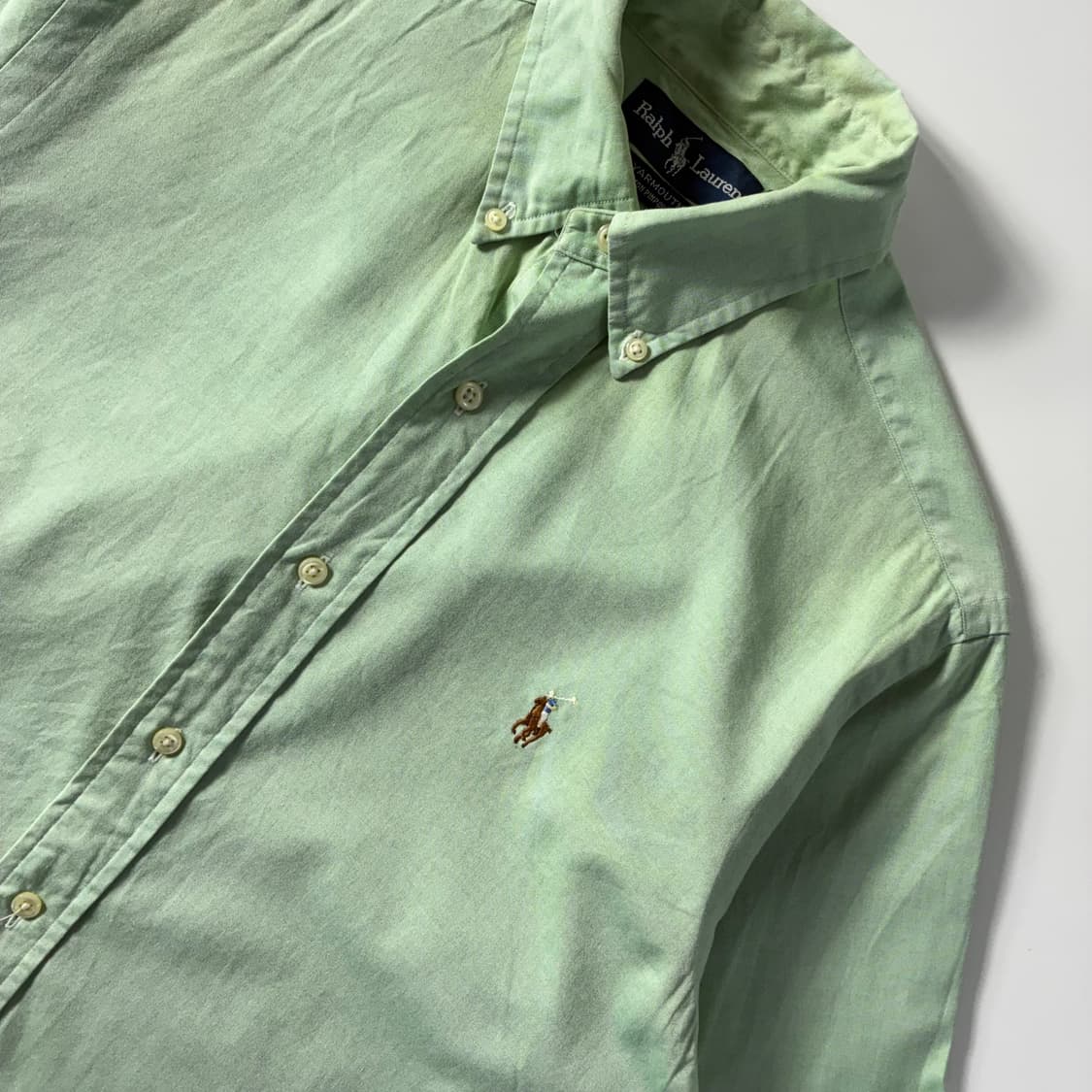 Polo 폴로 랄프로렌 라이트그린 핀포인트 옥스포드 셔츠 상품이미지3