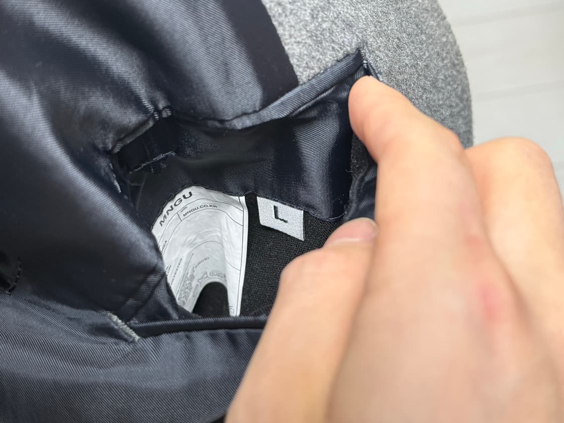 MNGU 체스터필드코트 L 그레이 상품이미지4