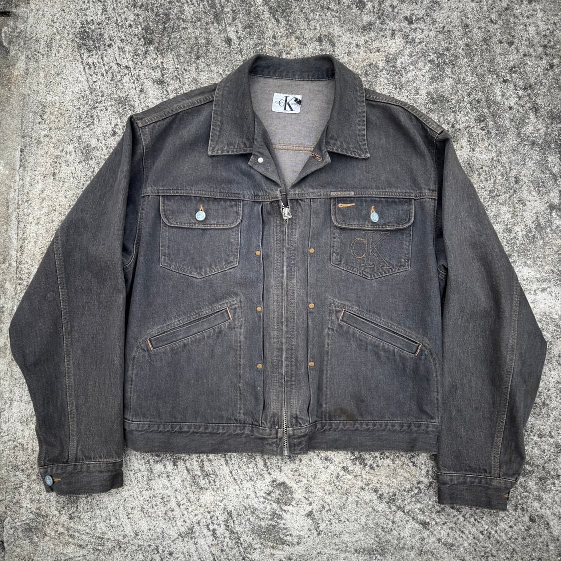 [L~XL] CK 켈빈클라인 11mjz 데님 트러커 자켓 상품이미지1