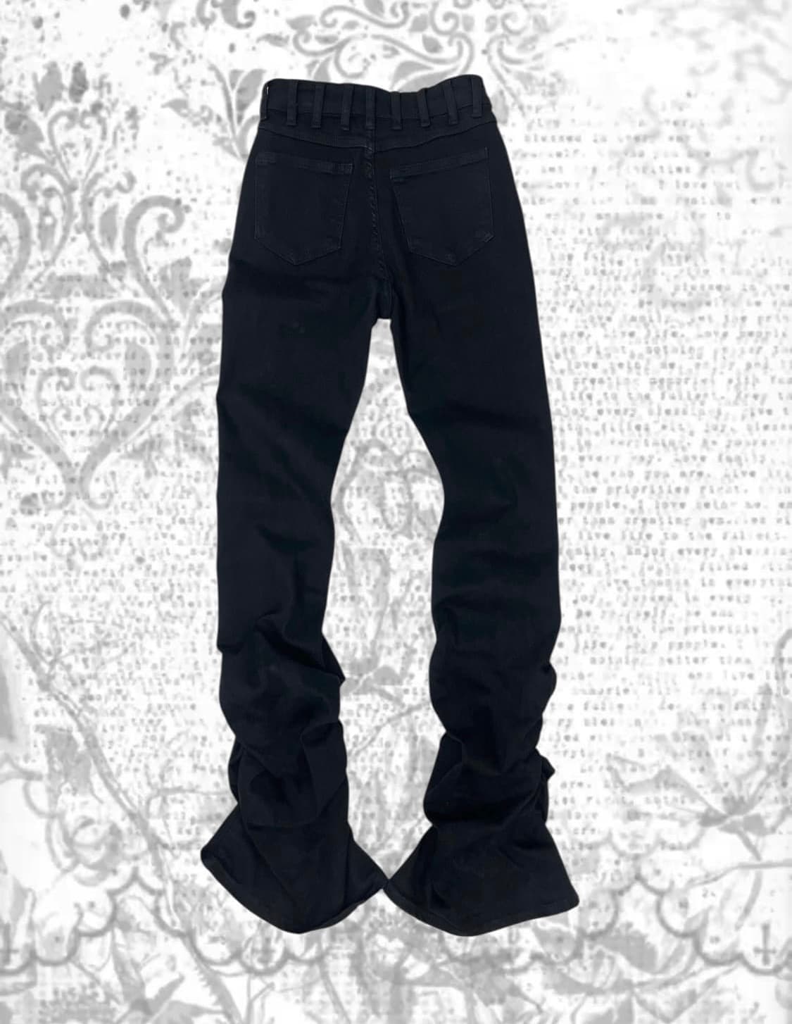 rick owens type stacked denim pants 상품이미지2