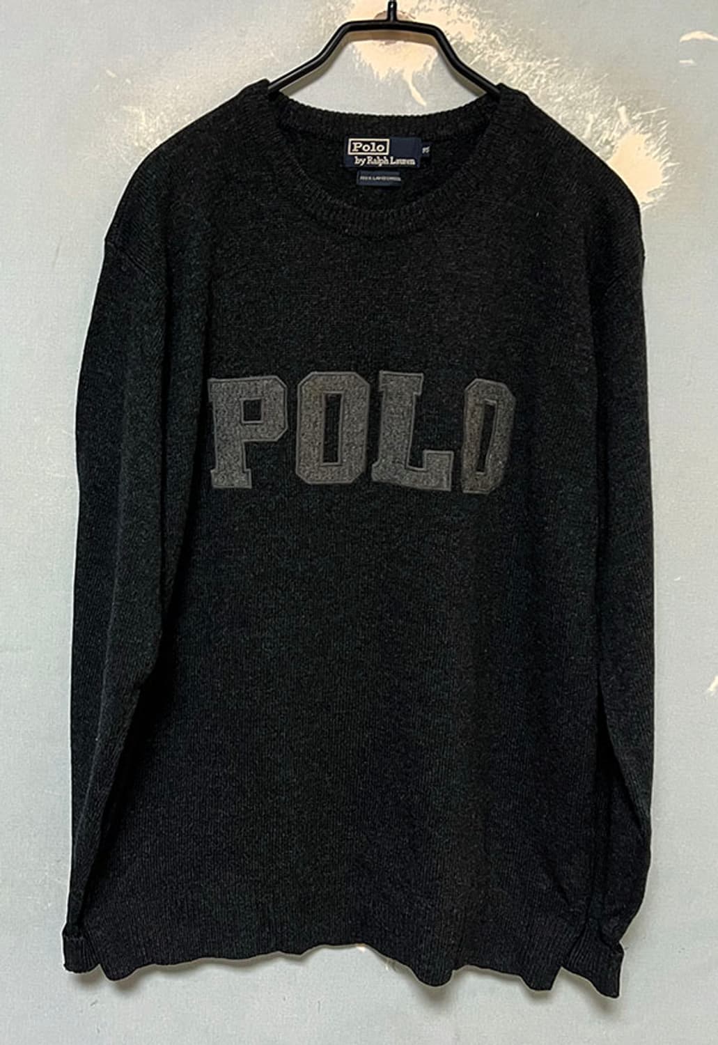 POLO 폴로 90s 남자 램스울 스펠아웃 니트 M 95-100 상품이미지1