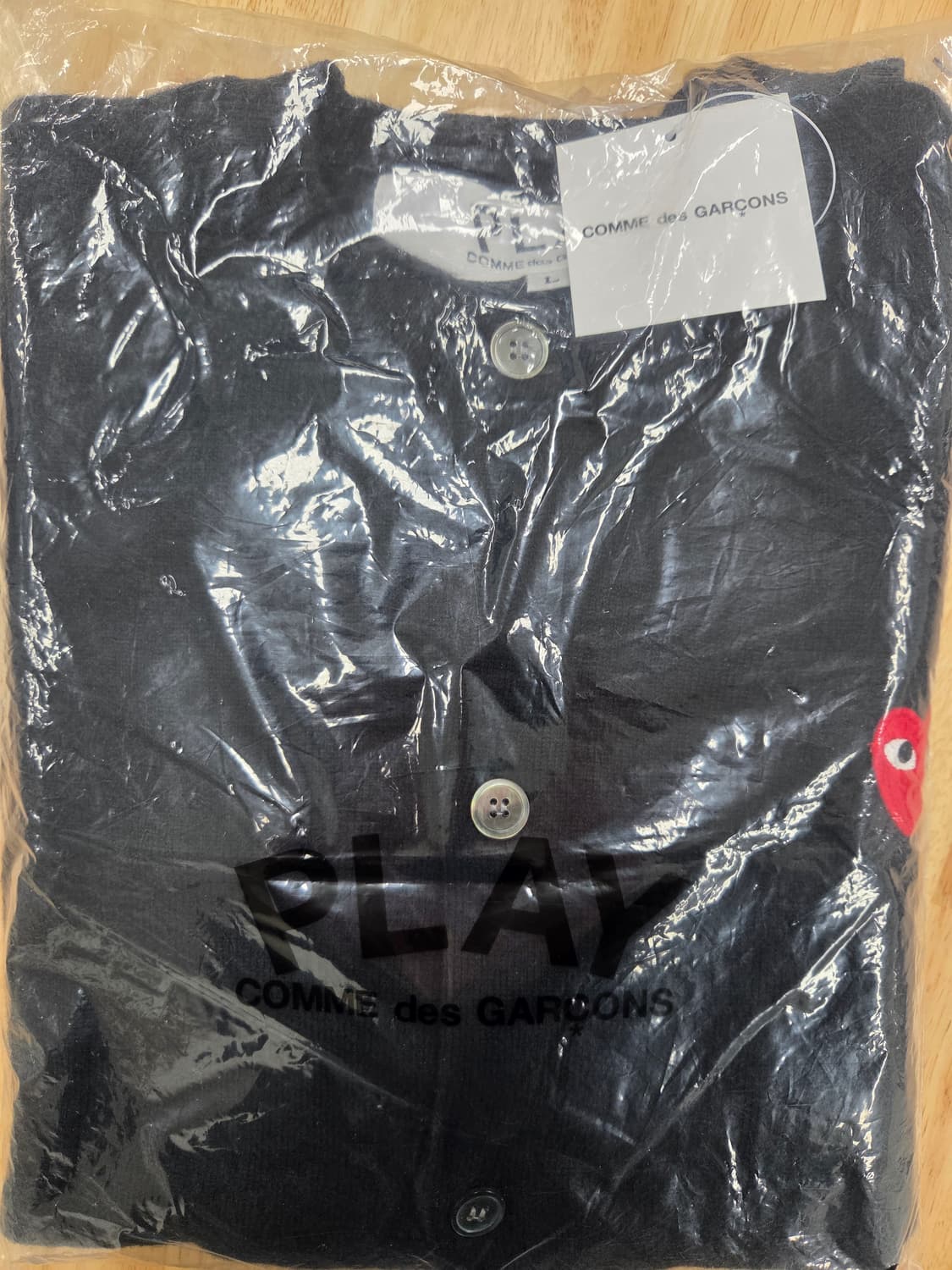 (25FW,새상품)꼼데가르송 여성 블랙가디건 S, M, L 상품이미지2